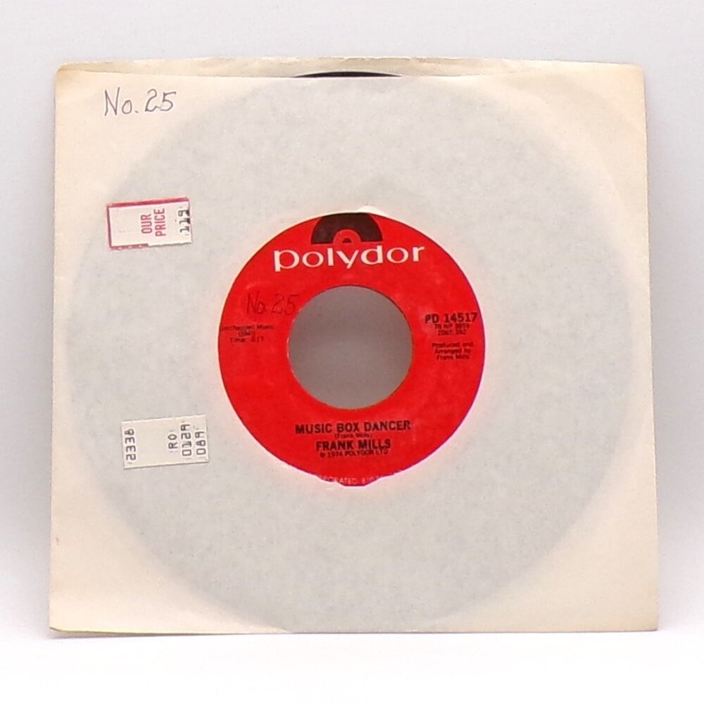 Music Box Dancer/The Poet And I by Frank Mills 45